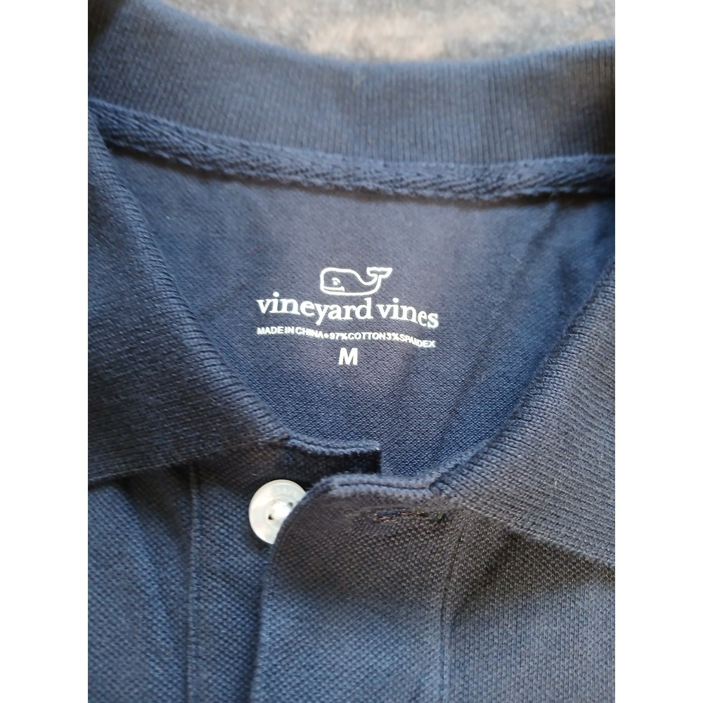 Vineyard Vines Men's Short Sleeve Polo Shirt  cootton-Spandex Blend Size MEDIUM - Picture 3 of 9